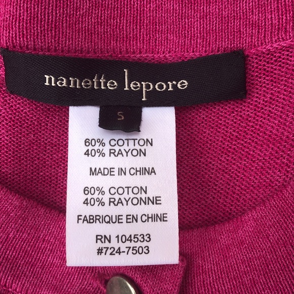 NANETTE LEPORE Embellished Pink Knit Dress - Picture 4 of 7